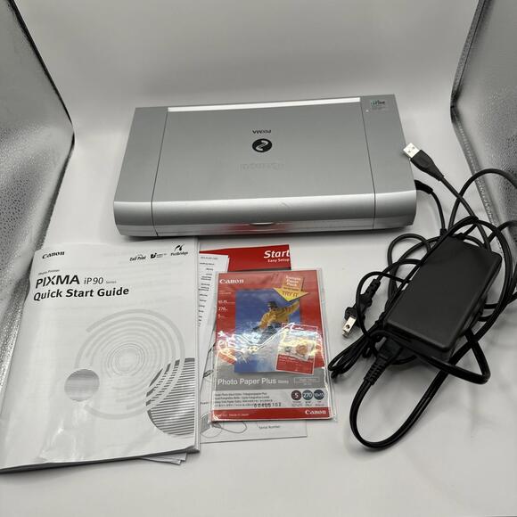 Canon PIXMA iP90V Photo Inkjet Printer - W/ Power Cable and Manuals - Picture 1 of 5